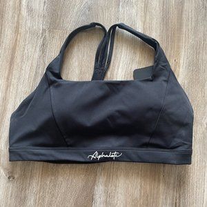 New Black Alphalete Sports Bra size 2XL NWT